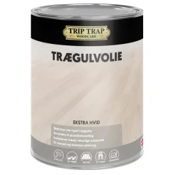 TRIP TRAP INDENDØRS OLIE TRÆGULVOLIE 1 L EKSTRA HVID