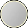 VASSO CAVO RUNDT SPEJL MED LED-LYS Ø80 CM MAT SORT