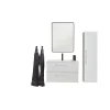 VASSO MILANO SOFTCLOSE BADMØBEL HVID 2 SKUFFER 80 CM