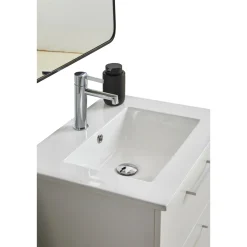 VASSO MILANO SOFTCLOSE BADMØBEL HVID 2 SKUFFER 80 CM