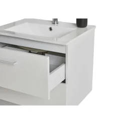 VASSO MILANO SOFTCLOSE BADMØBEL HVID 2 SKUFFER 80 CM