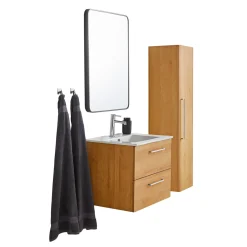 VASSO MILANO SOFTCLOSE BADMØBEL VARM EG 2 SKUFFER 60 CM
