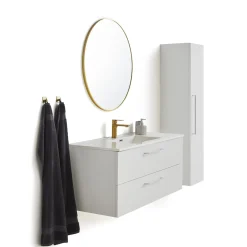 VASSO MILANO SOFTCLOSE BADMØBEL HVID 2 SKUFFER 120 CM