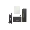 VASSO MILANO SOFTCLOSE BADMØBEL SORT 2 SKUFFER 80 CM