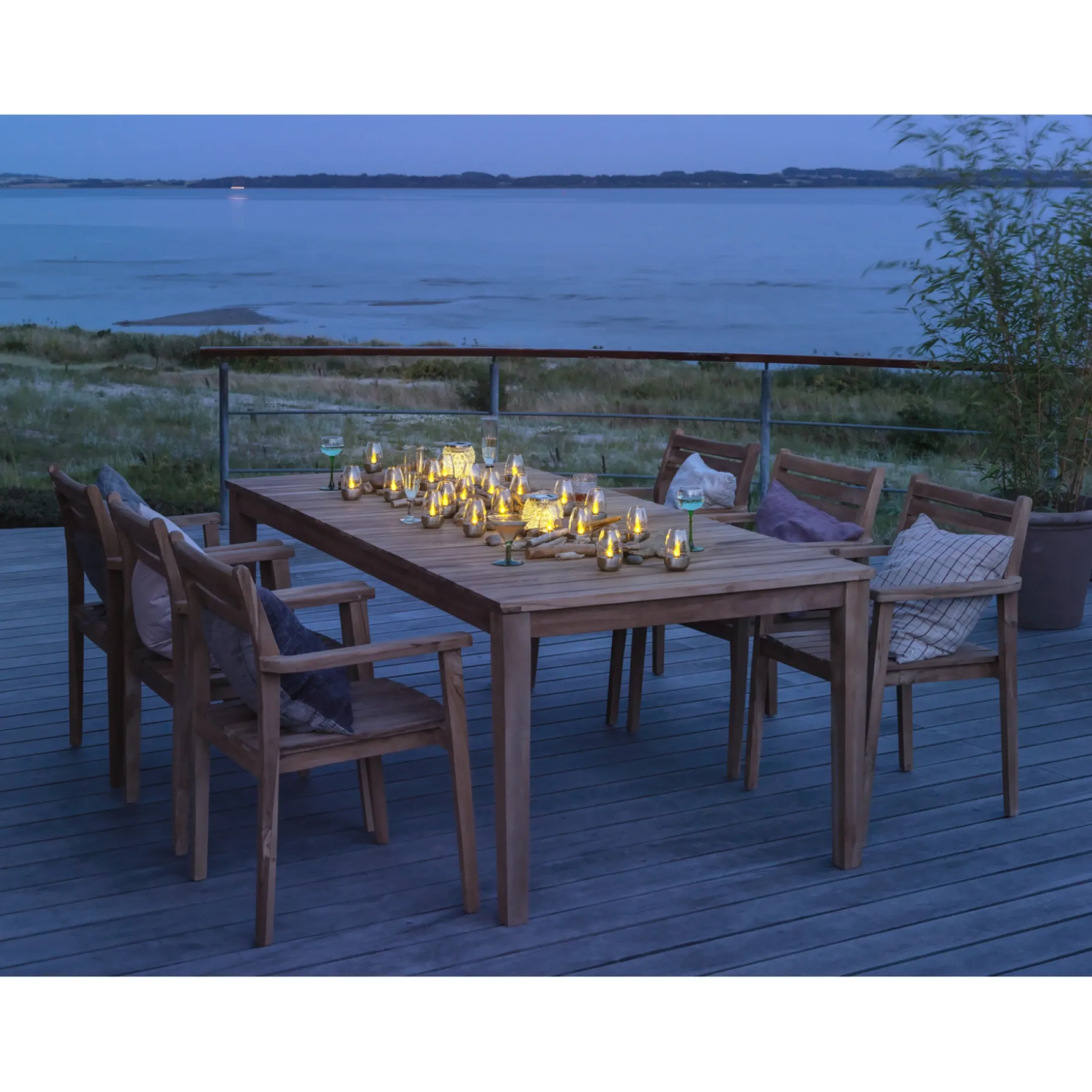 VELI LINE 3-PAK FLAMME SOLCELLE BORDLAMPE STÅL 11 CM