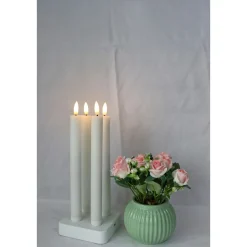VELI LINE 4-PAK GENOPLADELIGE HVIDE 24,5 CM LED KRONELYS