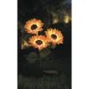 VELI LINE SUNFLOWER SOLCELLE LAMPE GUL/GRØN 70 CM