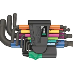 WERA 950/9 MULTICOLOUR 2 STIFTNØGLESÆT 1,5-10 MM 9 DELE
