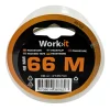 WORK>IT PAKKE TAPE 48 MM SØLV/SORT