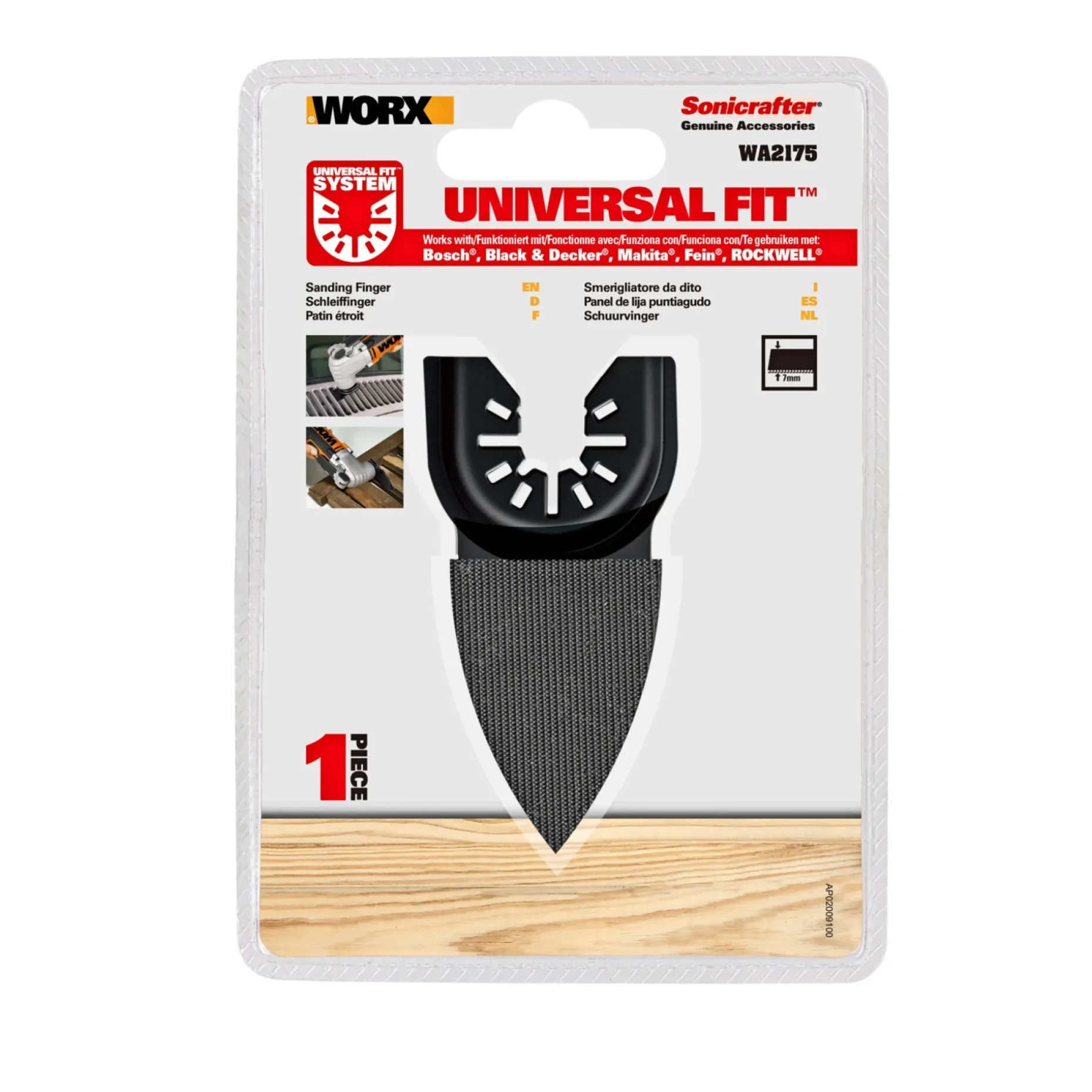 WORX WA2175 MULTIVÆRKTØJ AKKU 20V UDEN BATTERI OG LADER