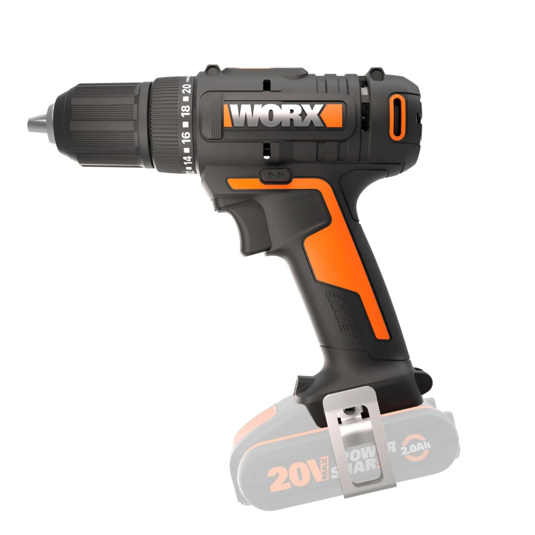 WORX WX108.9 BORE-/SKRUEMASKINE AKKU UDEN BATTERI OG LADER