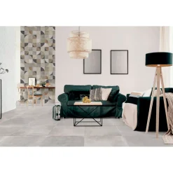 XL-BYG CONTEMPORARY LIGHT GREY GULVFLISE 81X81 LYS GRÅ