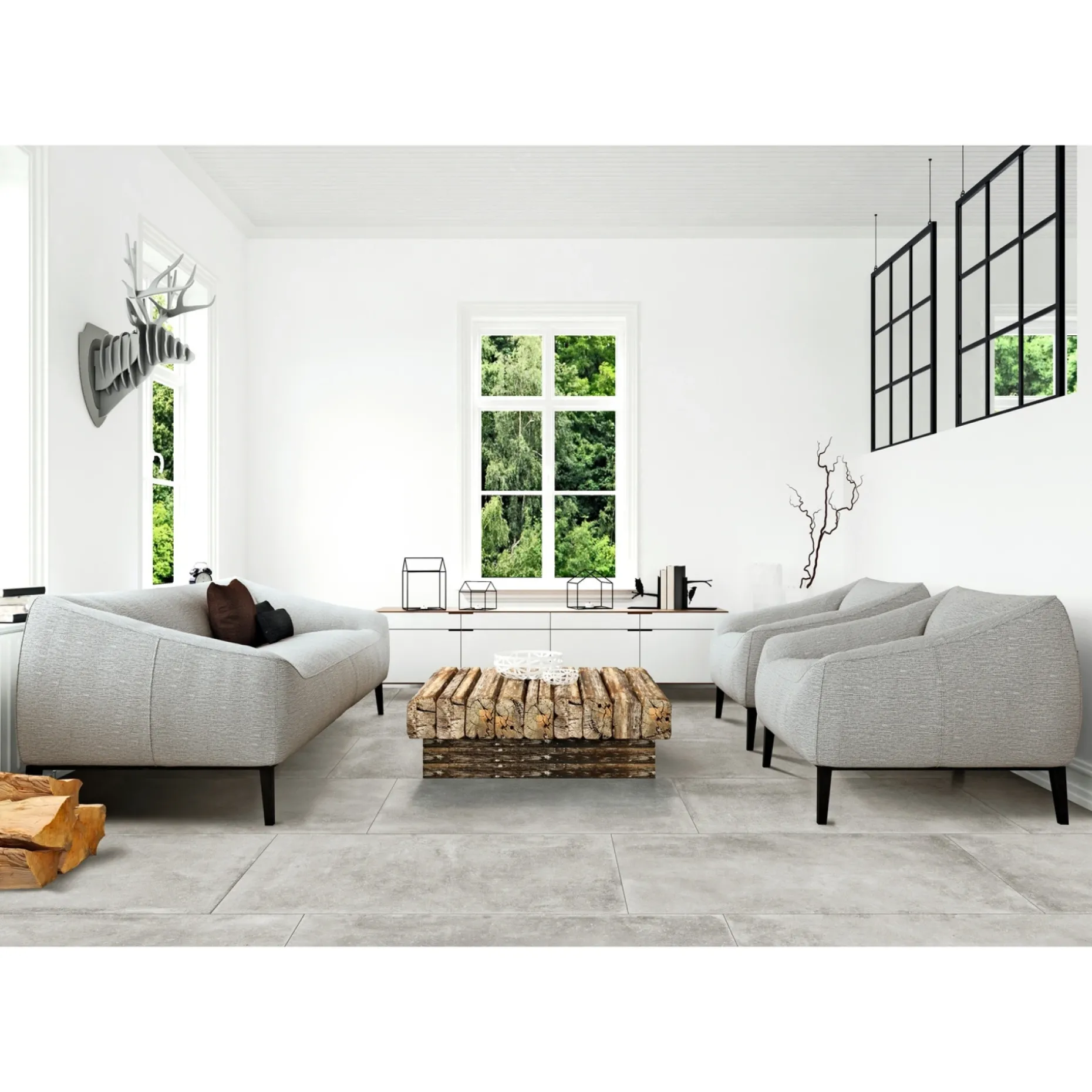 XL-BYG PIETRA LIMESTONE GREY GULVFLISE 60X120 GRÅ